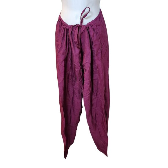 Aikya Premium Punjabi Suit L 3pc Cotton Pink Purple Print Modest Ethnic Casual - Picture 4 of 9